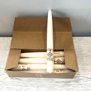 12 Vintage White Forget Me Not American Greetings Dinner Taper 8” Candle Sticks